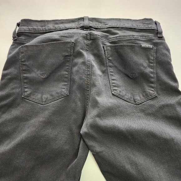 Hudson Black Cotton Stretch Lace Up Side Mid Rise Skinny Jeans - Picture 6 of 11